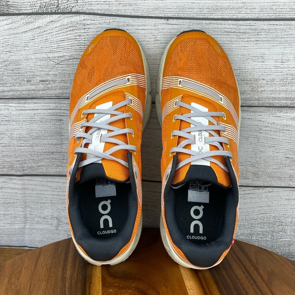 ON Running Cloudgo Turmeric Orange Aloe Athletic Shoes Men’s Sneaker Size 9.5